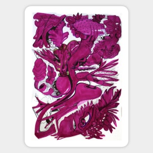 Organic Magenta Sticker